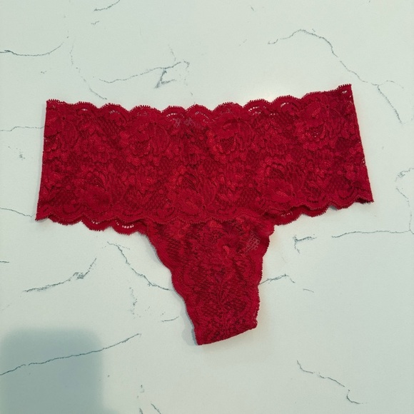 Cosabella Women’s Never Say Never Hottie Hotpant Red Lace Panties Small NWOT - Picture 3 of 10